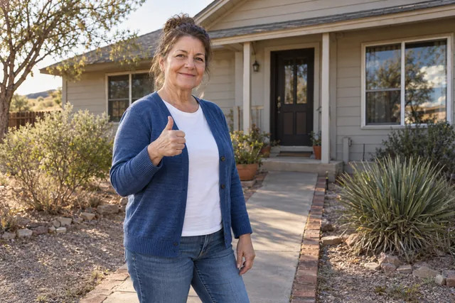 Person giving a thumbs up